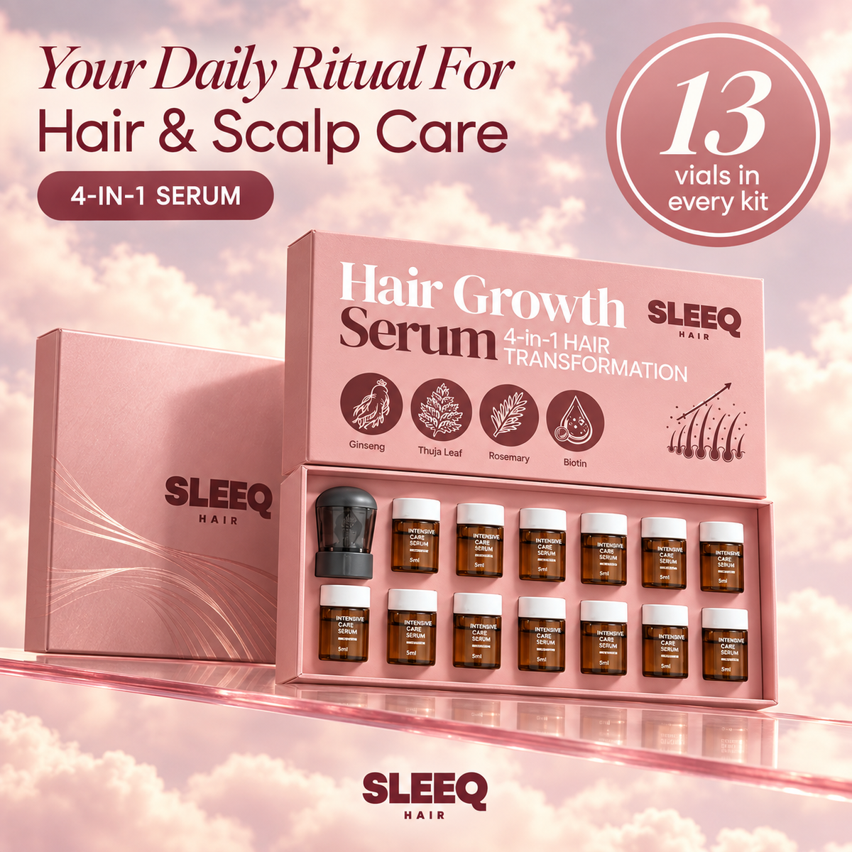 SLEEQ Hair Prevention + Treatment 4-in-1 Serum