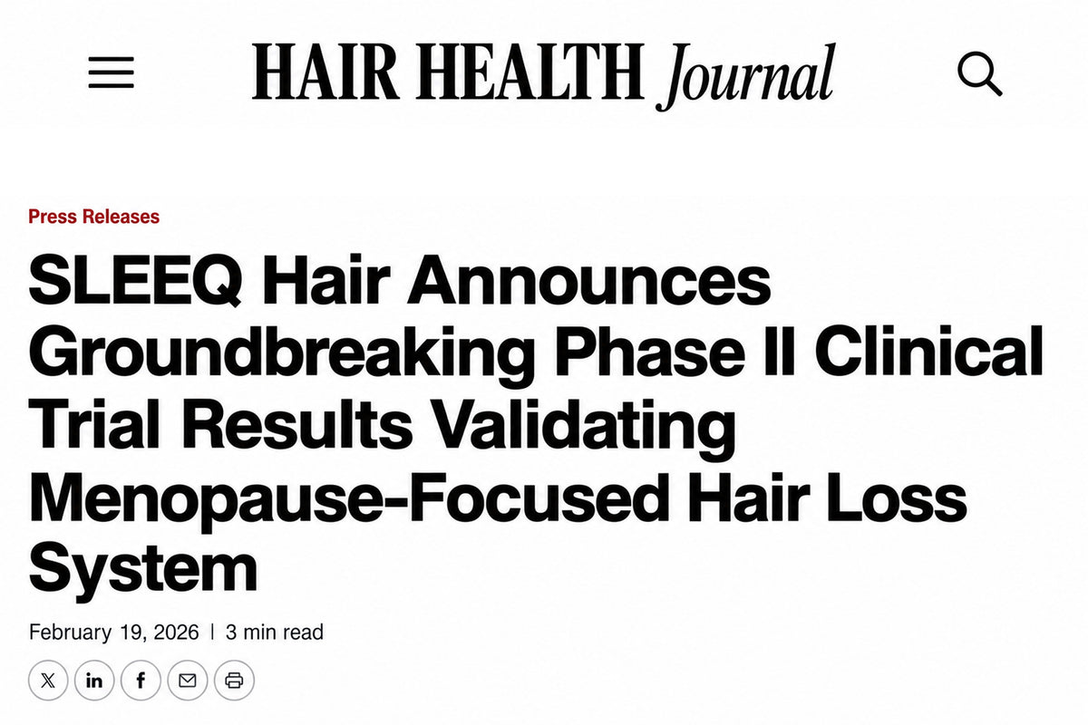 HAIR HEALT Journal press release: SLEEQ Hair announces Phase II clinical trial results